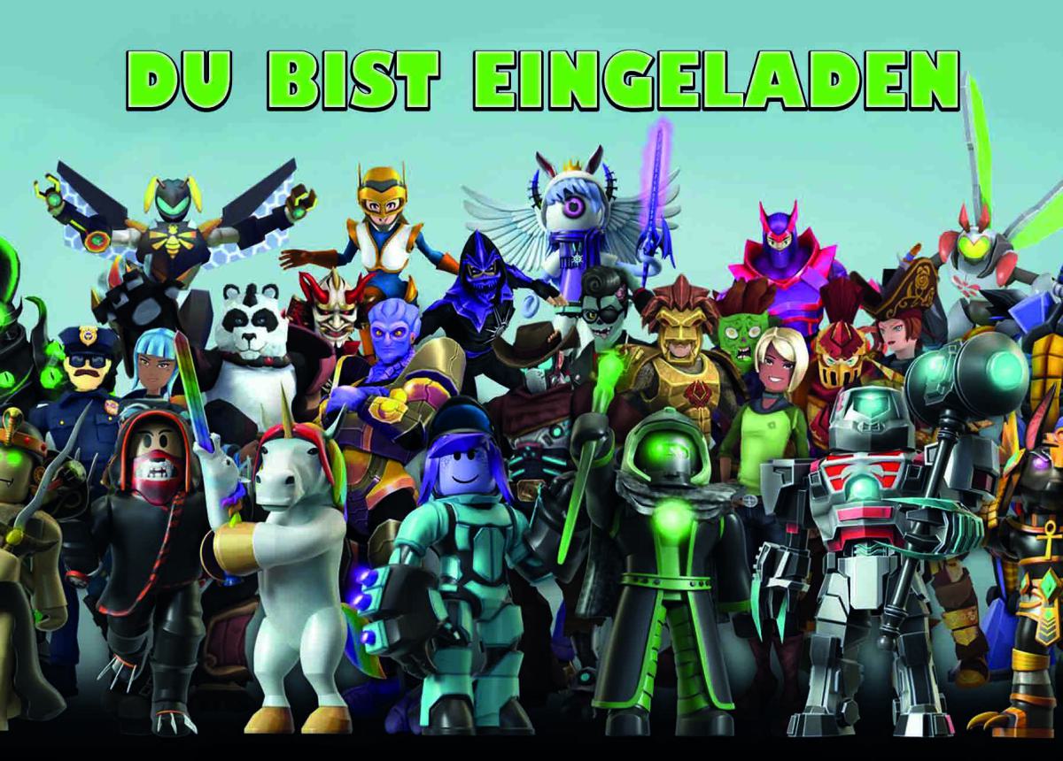 ROBLOX-Einladungskarten